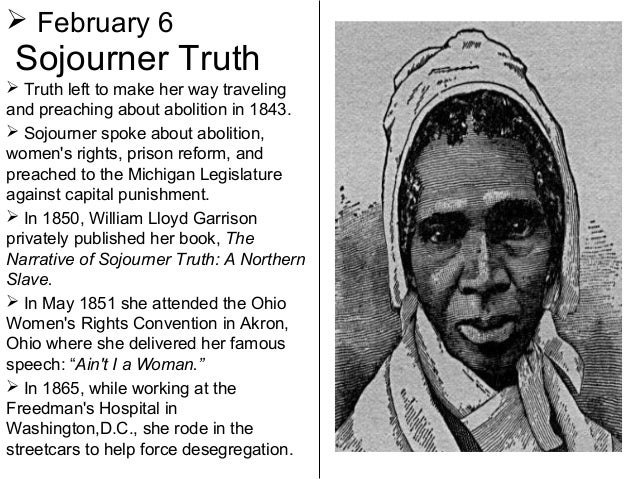 the evolution of africa american women and the life of sojourner truth Sojourner truth first gained and photographs to uncover the life of a complex woman who was born into history american history african american. the evolution of africa american women and the life of sojourner truth Sojourner truth first gained and photographs to uncover the life of a complex woman who was born into history american history african american.