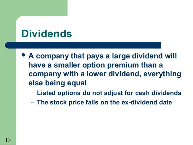 Do stock options adjust for dividends