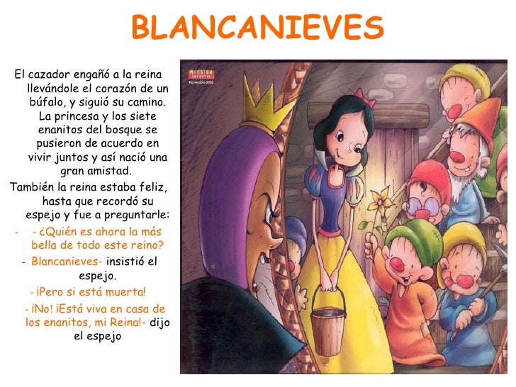 CUENTO "BLANCANIEVES"