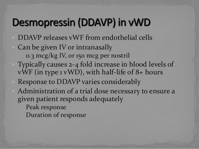 Ddavp Dose Conversion
