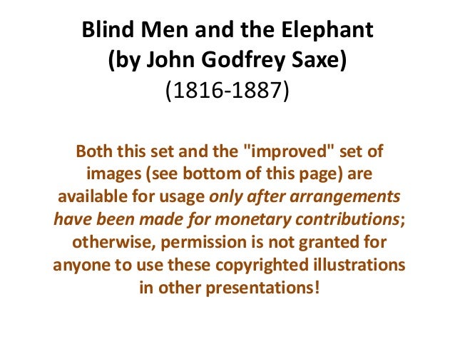 Blind men and the elephant