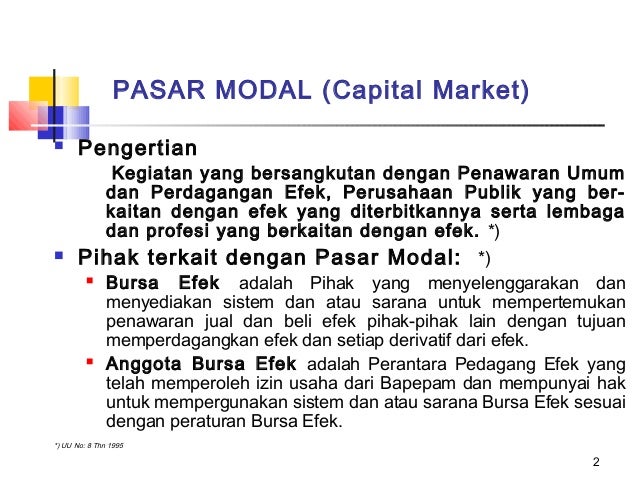 Definisi pasar pertukaran