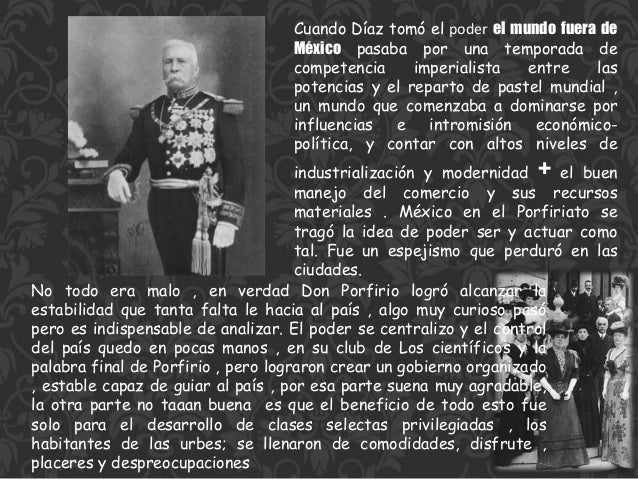 Unidad 5 México durante el gobierno de Porfirio Díaz 1876 a 1911