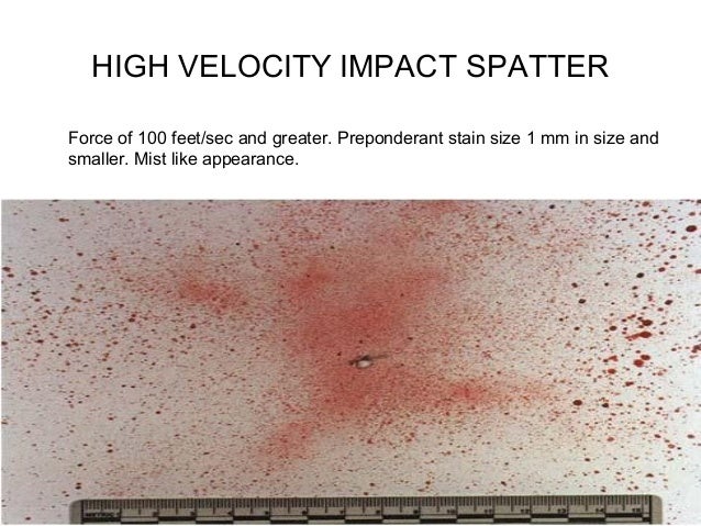 Blood Spatters Analysis