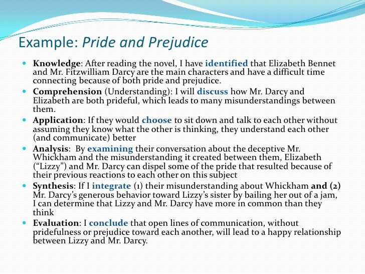 Essay questions on pride and prejudice