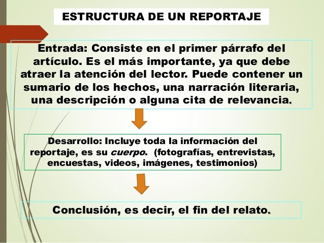 Bloque 4 El reportaje