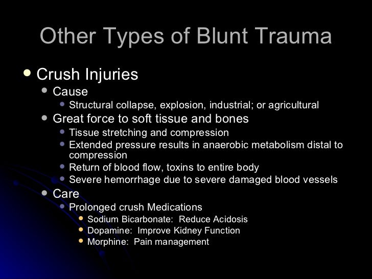 Blunt trauma
