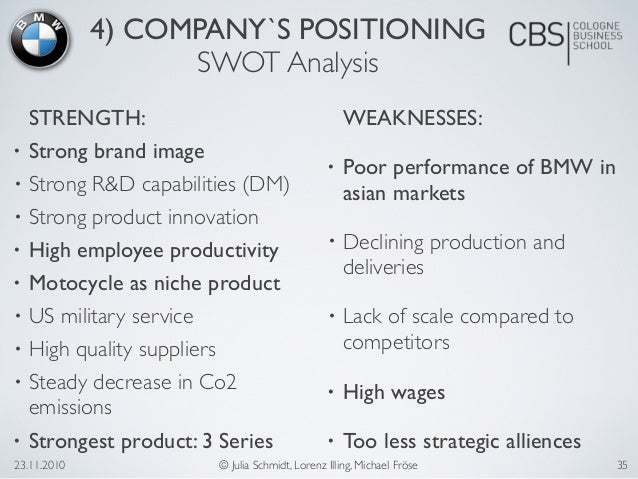 swot analysis of bmw Bmw swot analysis in this essay i will present a swot analysis of one of the largest carmakers, bmw, and identify the capabilities that they have, which will e. swot analysis of bmw Bmw swot analysis in this essay i will present a swot analysis of one of the largest carmakers, bmw, and identify the capabilities that they have, which will e.