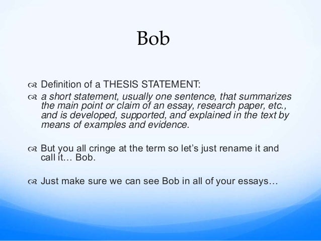 Essays thesis examples
