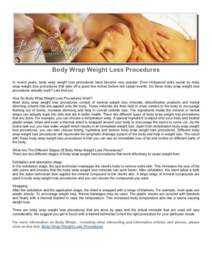 Weight Loss Body Wraps Salons In Seattle Wa