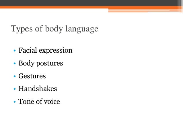 body language in business communication pdf