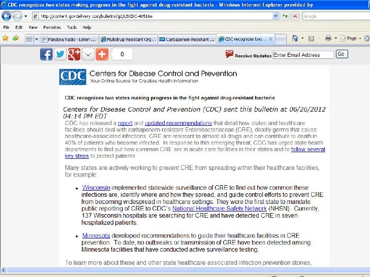 Watch CRE (Carbapenem-Resistant Enterobacteriaceae) video Watch CRE (Carbapenem-Resistant Enterobacteriaceae) video