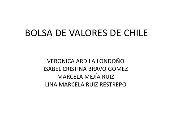 Forex chile corredora de bolsa