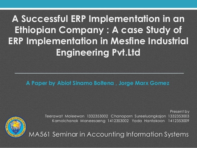 Master thesis erp implementation