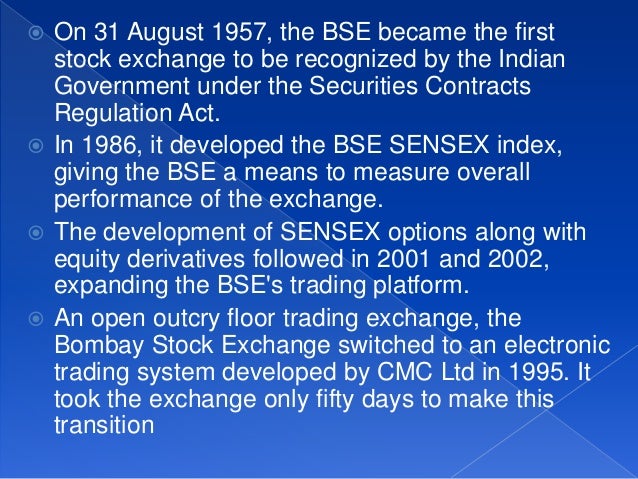Bse option trading