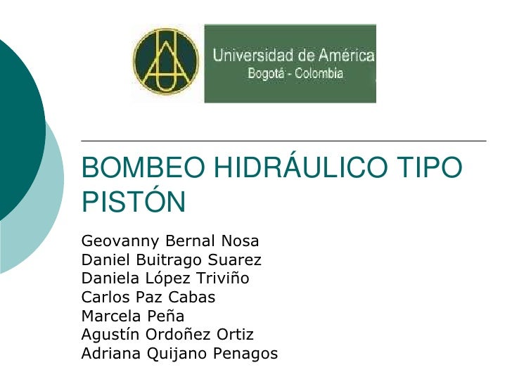 Bombeo Hidrulico