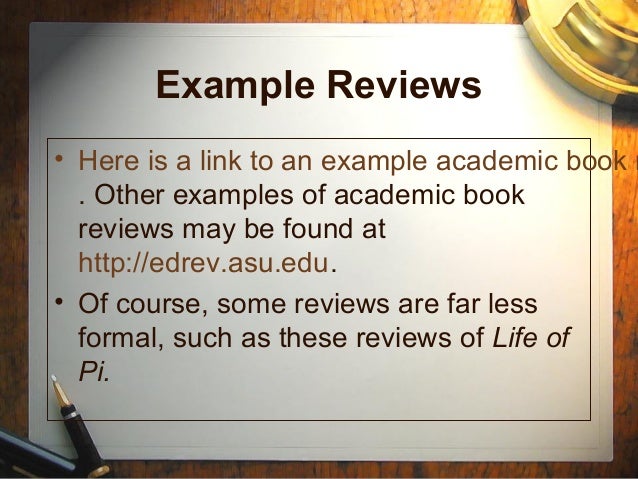 Writing Academic Book Reviews - Organizing Research for