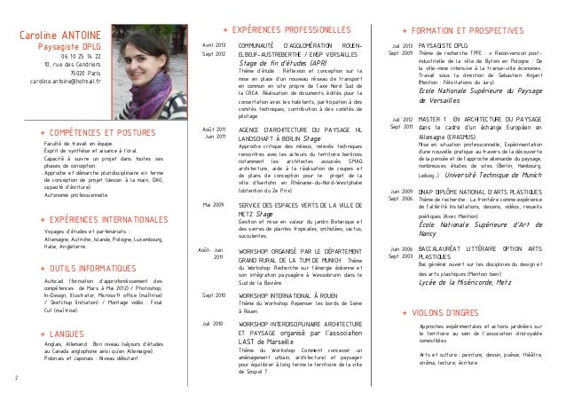 exemple cv architecte dplg