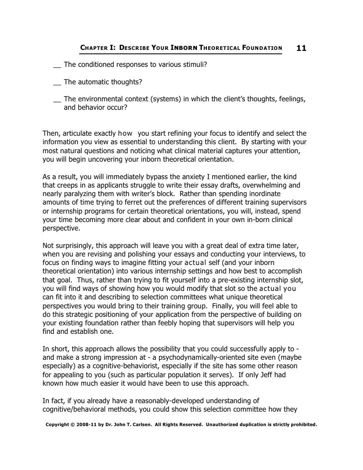 End of Placement Reflections (Reflective Essay)