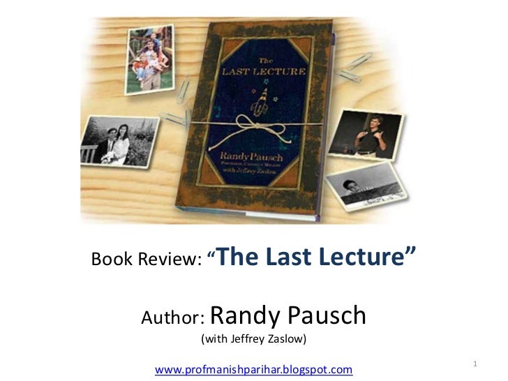 Book review The Last Lecture