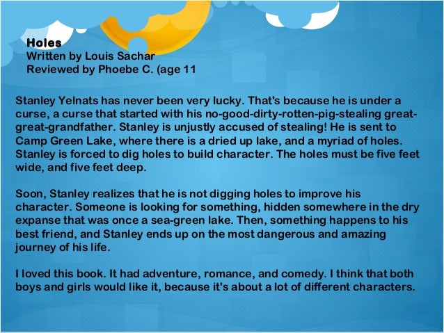 holes essay louis sachar holes essay louis sachar