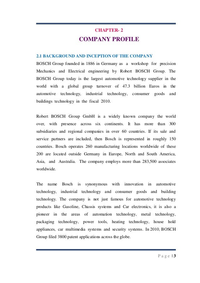 Mba research report