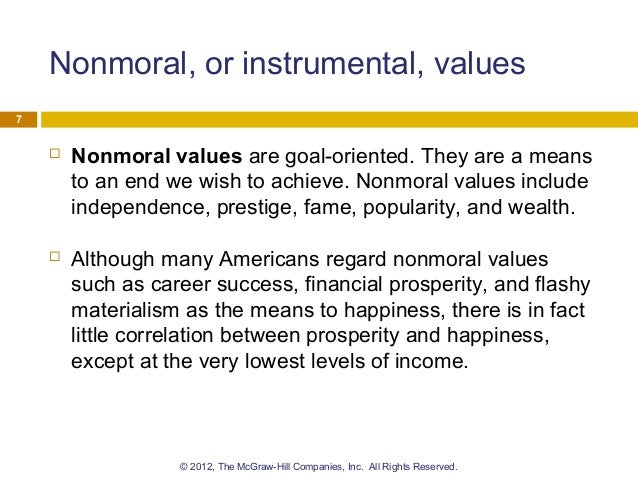 What is a non moral value