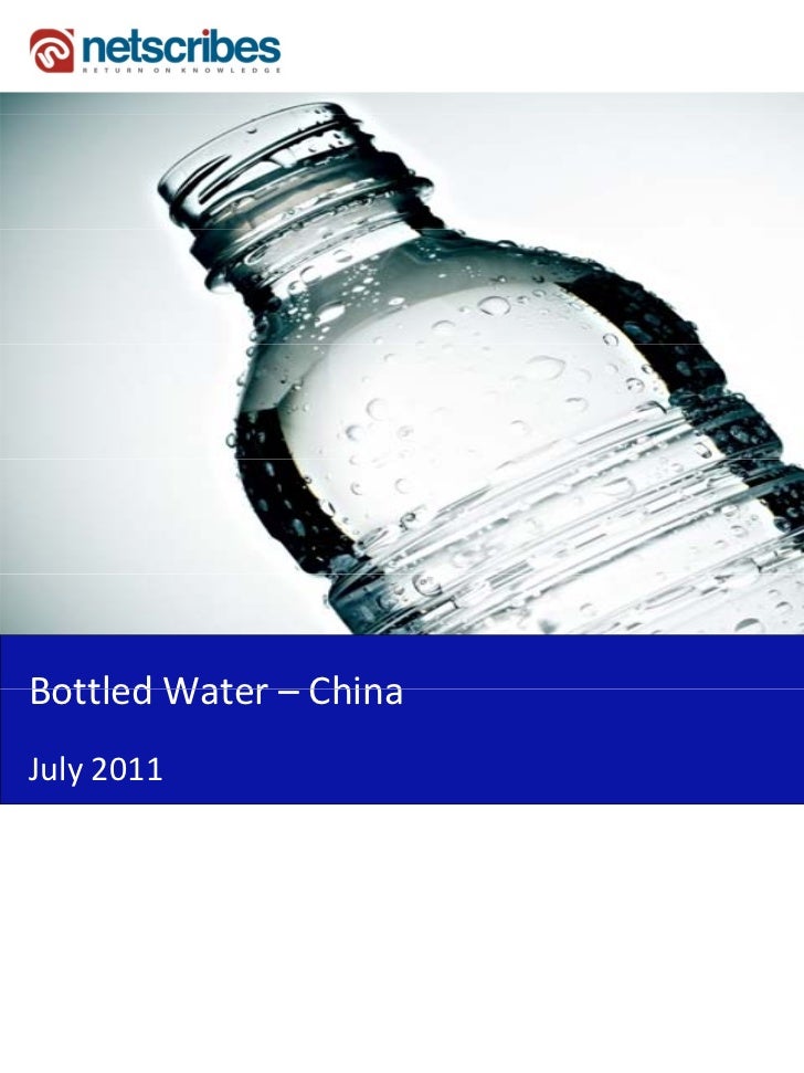 Market Research Report Bottled Water Market in China 2011