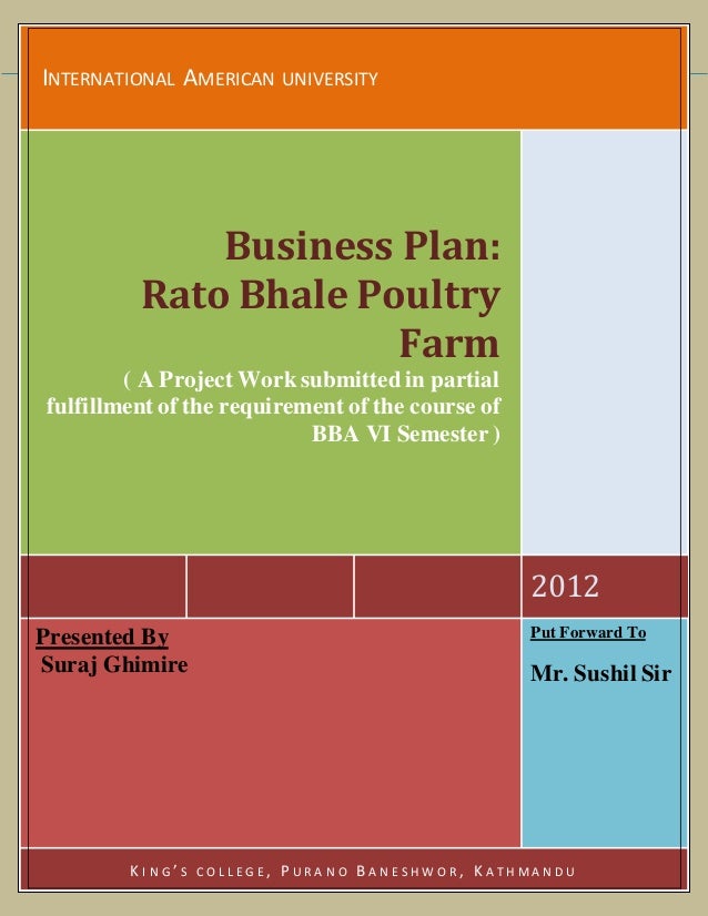 chicken business plan