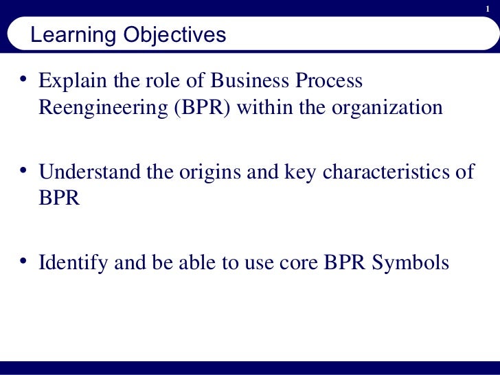 objectives of business process reengineering Inteq's business process re-engineering training provides a cohesive best practice and cross-departmental initiatives that have specific tactical objectives. objectives of business process reengineering Inteq's business process re-engineering training provides a cohesive best practice and cross-departmental initiatives that have specific tactical objectives.