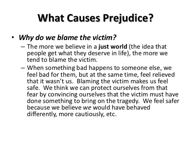 Prejudice definition essay