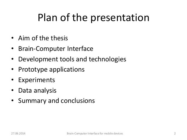 Presenting a master thesis in electric power systems