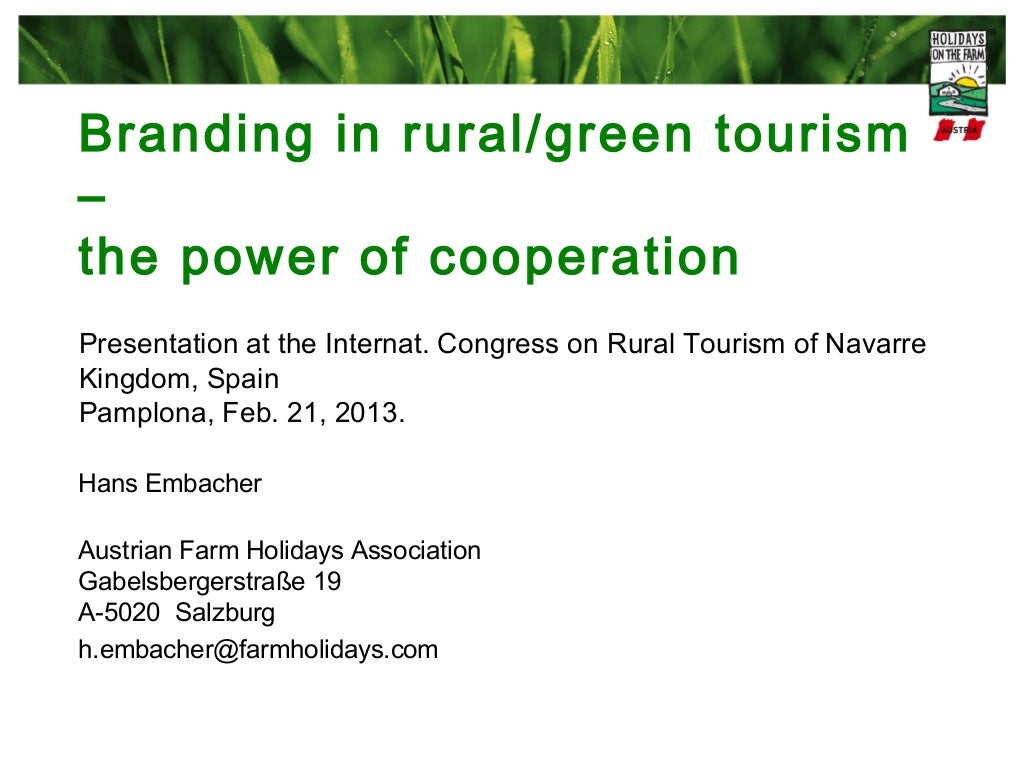 Branding en Turismo Rural