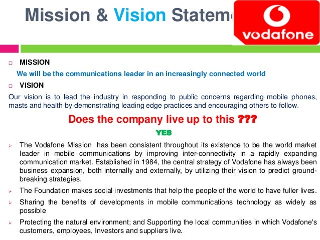 vision statement for vodafone egypt vision statement for vodafone egypt