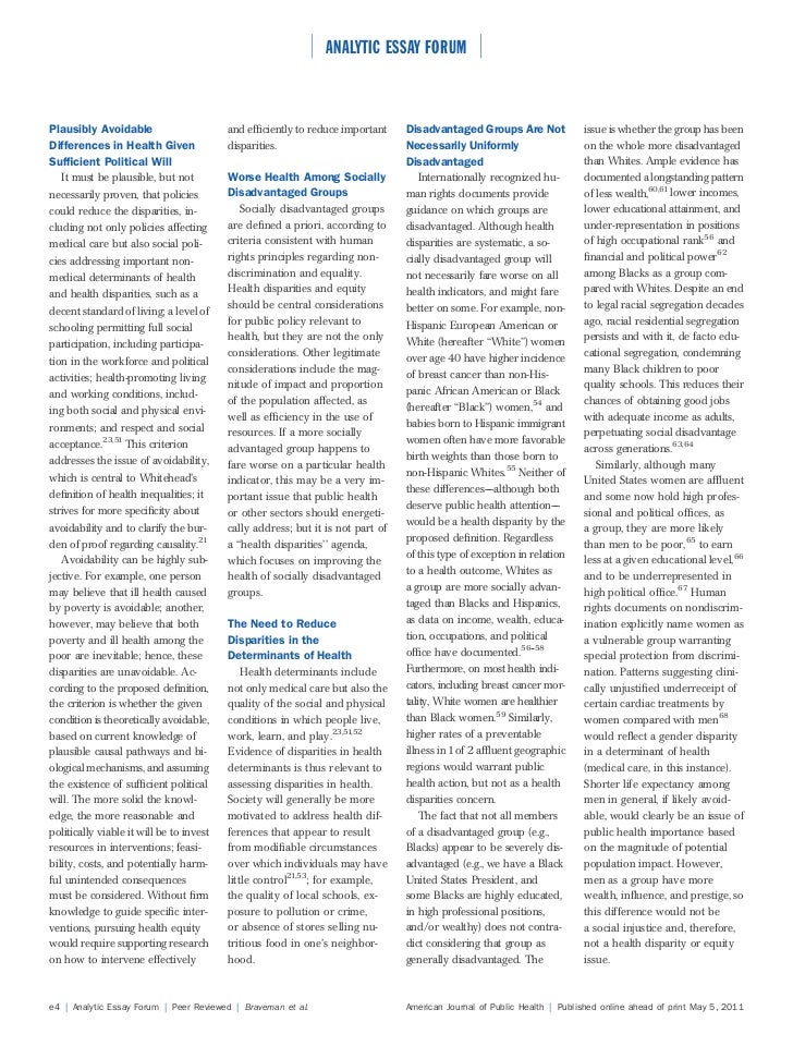 health care disparities essay health care disparities essay