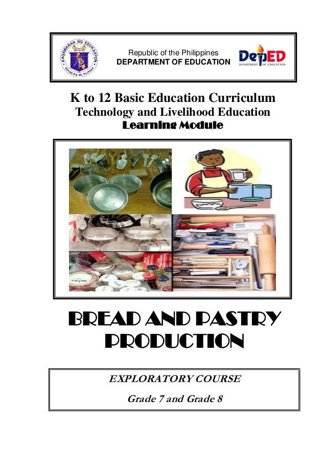 K to 12 Bread and Pastry Learning Module