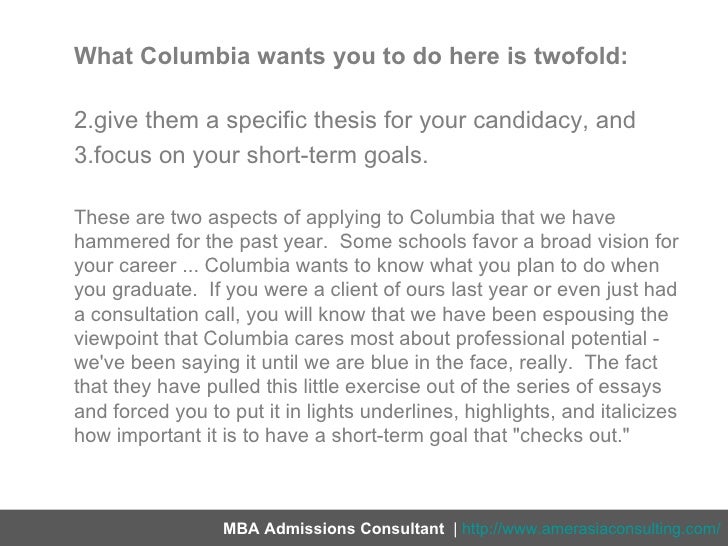 Writing Business School Essays