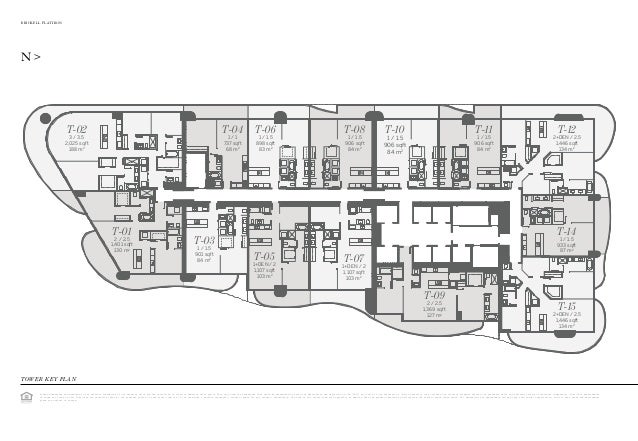 Brickell Flatiron floor plans