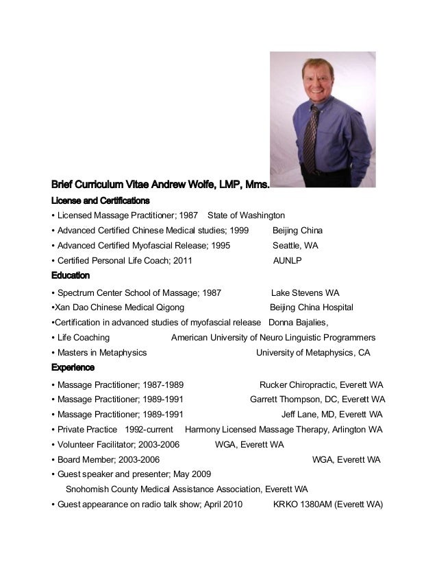 resume examples for therapist