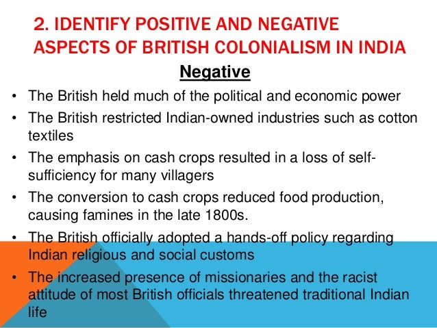 Positive And Negative Effects Of Imperialism