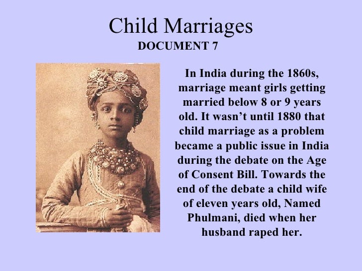 Child Marriages Essay