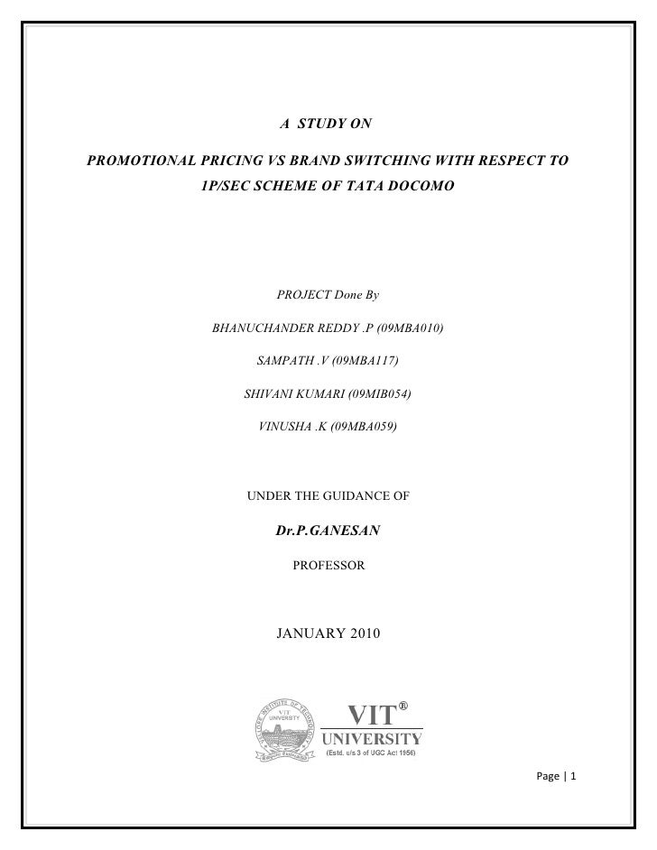 Chemistry dissertation layout