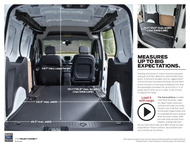 Ford Transit Connect Interior Dimensions Google Search 2017