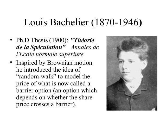Mathematical finance louis bachelier image