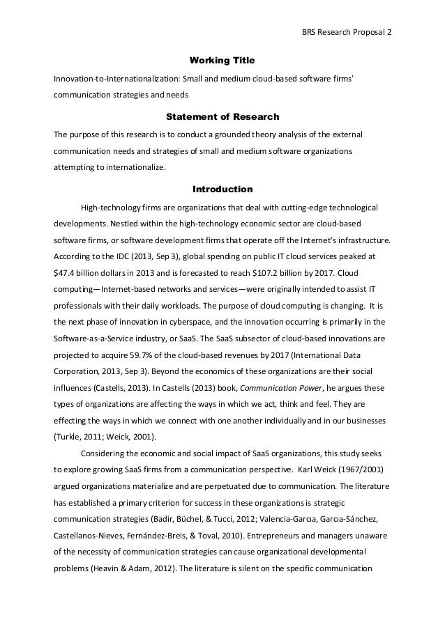 Cover page research proposal sample