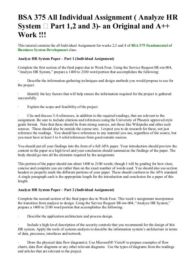 week 3 assignment bsa 375 week 3 assignment bsa 375
