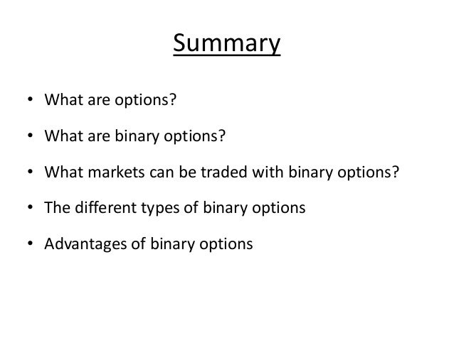 lessons binary options using rsim