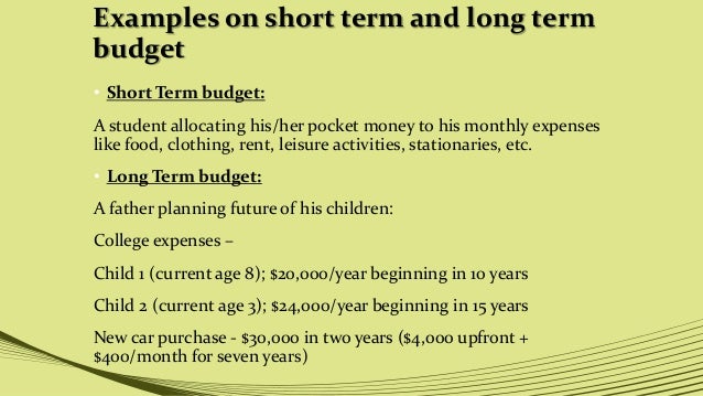 Short Term And Long Term Goals Essay