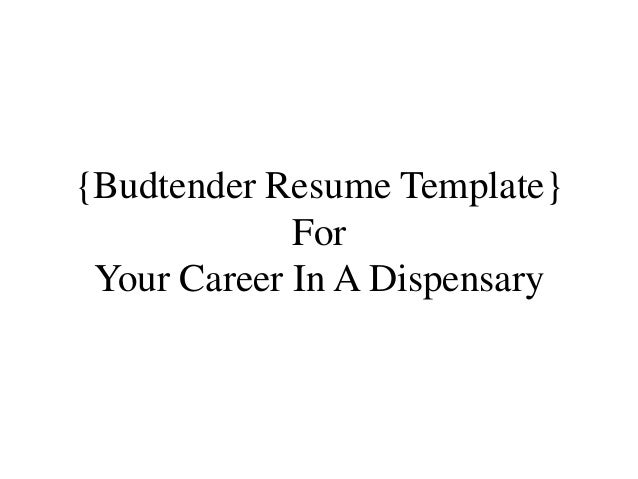 Ca Budtender Resume Example Ca Budtender Resume Example
