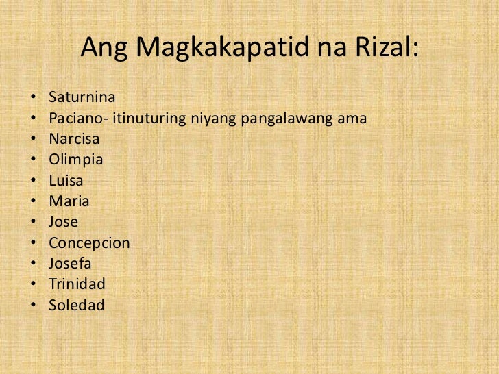 buhay ni jose rizal buhay ni jose rizal